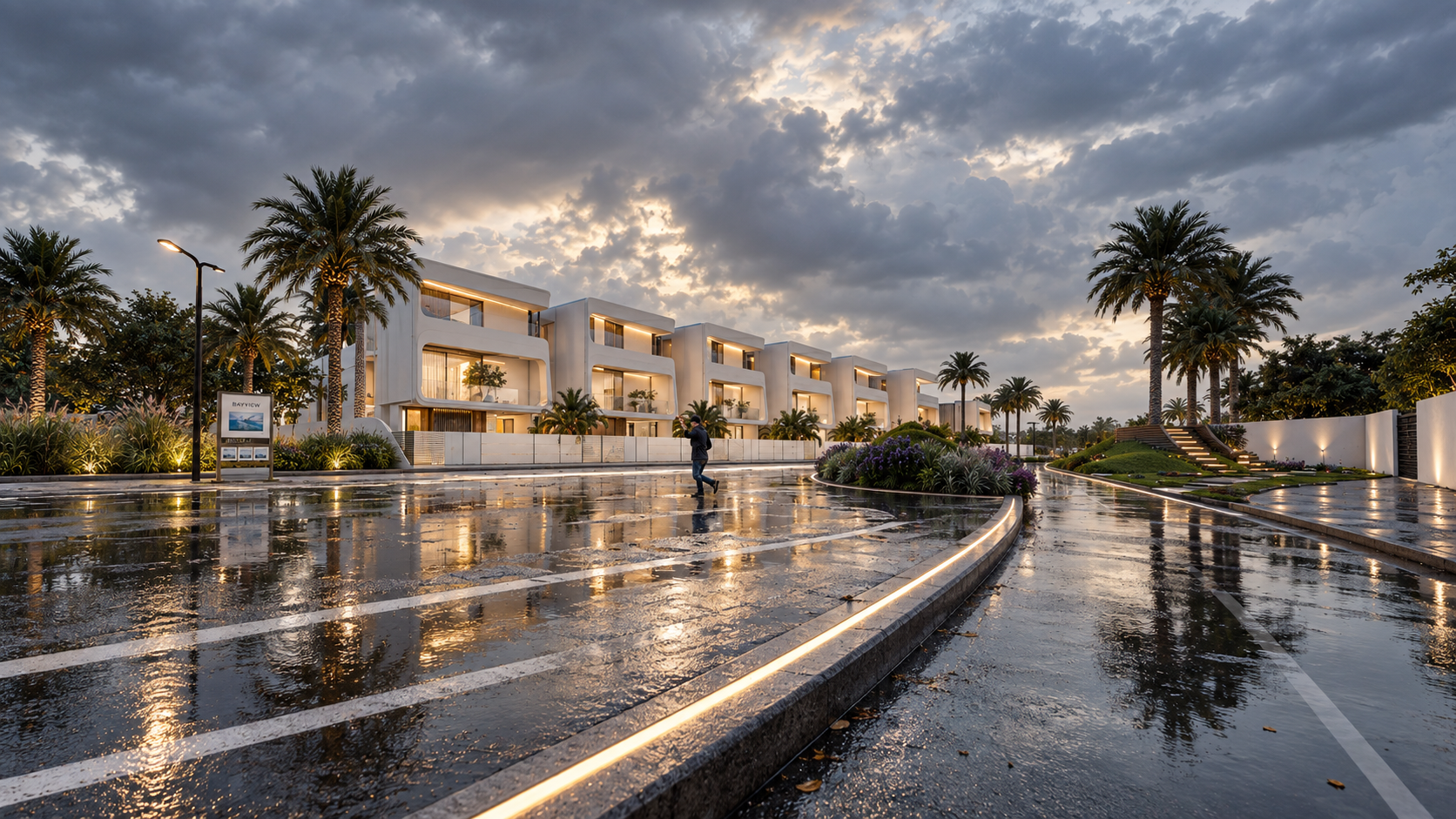 MYSORI INDIA townhouses at dusk