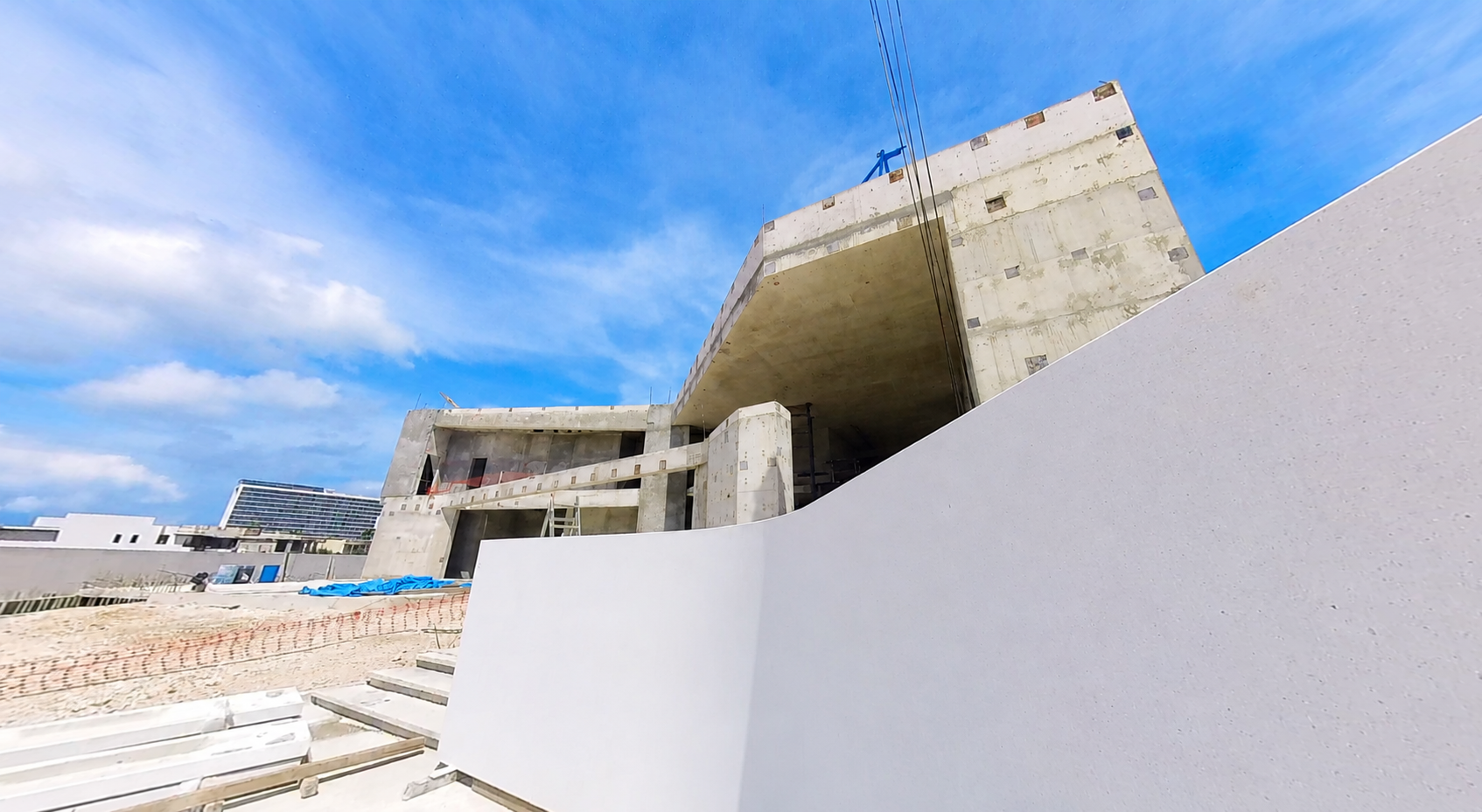 Dawn Villa — concrete facade under construction
